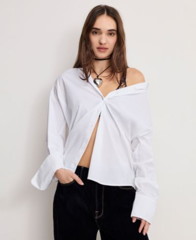 Рубашка Good American Women's Poplin Oversized, Regular и Plus