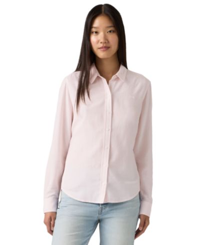 Levi's Women's Striped Point Collar Shirt