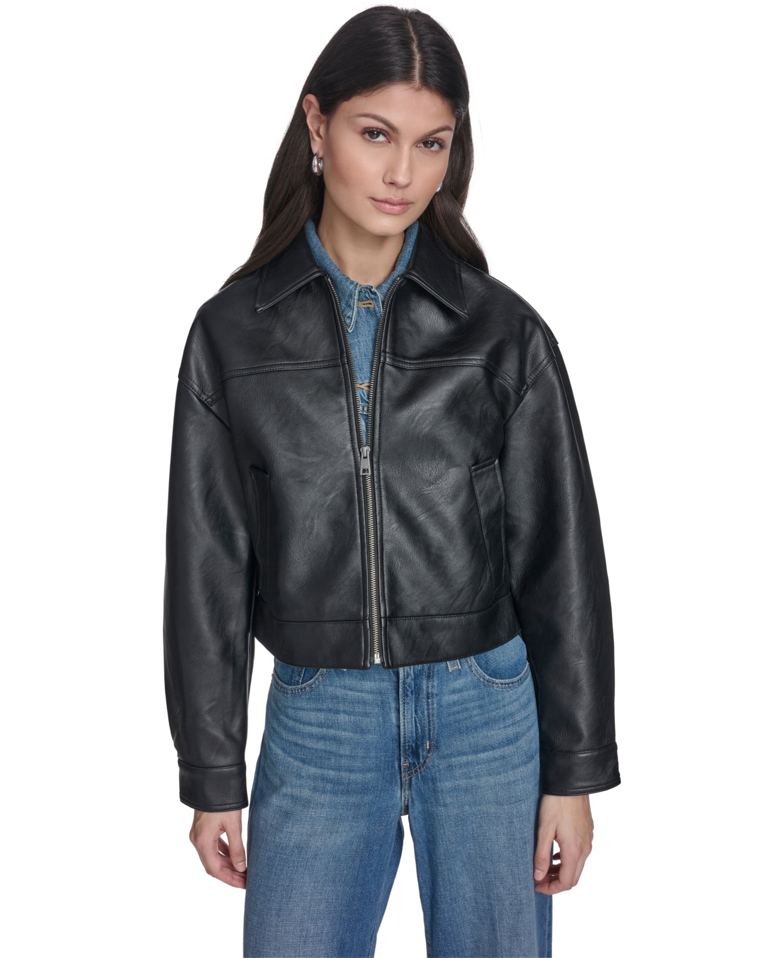 Levi's Women's Laydown Collar Zip-Front Jacket