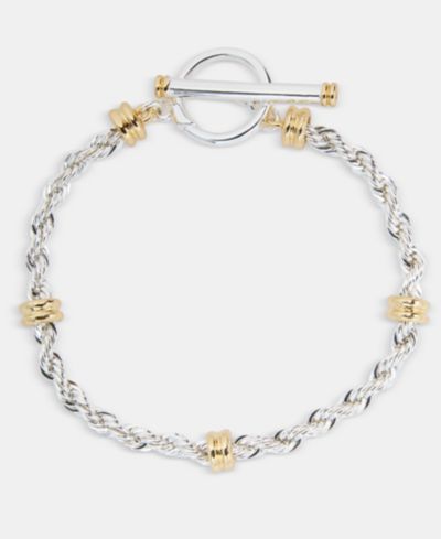 Браслет Lauren Ralph Lauren Two-Tone Rope Link Toggle