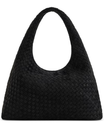 JW PEI Laura Faux Suede Woven Extra-Large Shoulder Handbag