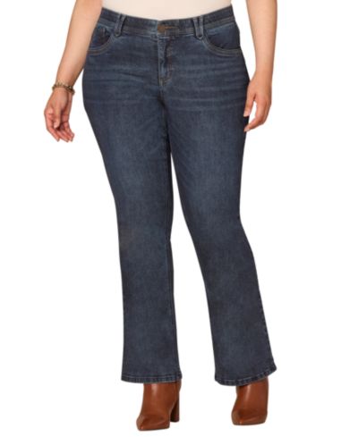 Democracy Plus Size Itty Bitty Boot Cut Jeans