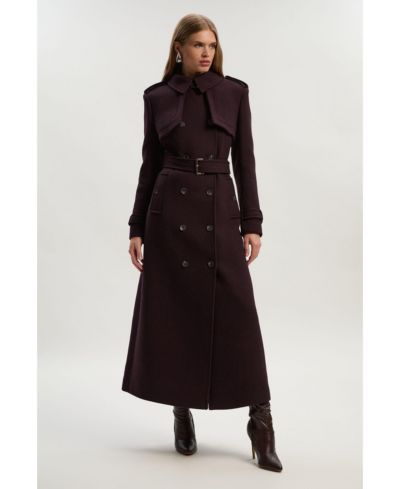 Женское шерстяное пальто-макси Karen Millen