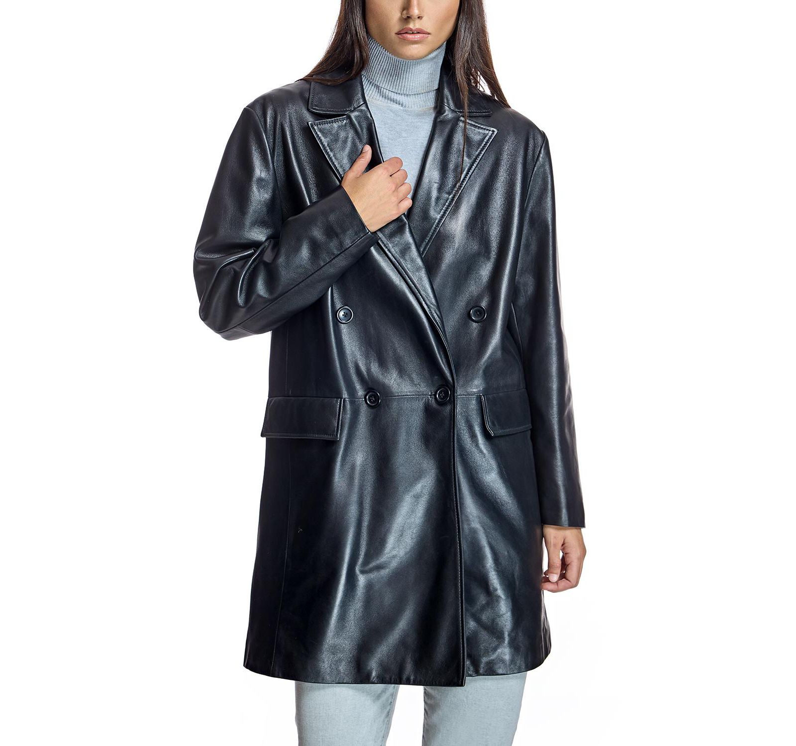 Julia & Stella By Maximilian Women's Leather Blazer