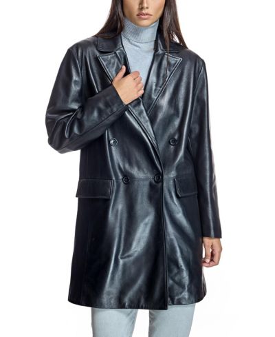Julia & Stella By Maximilian Women's Leather Blazer
