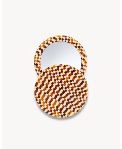 Круглое зеркало MACHETE Circle Mirror in Tortoise Checker