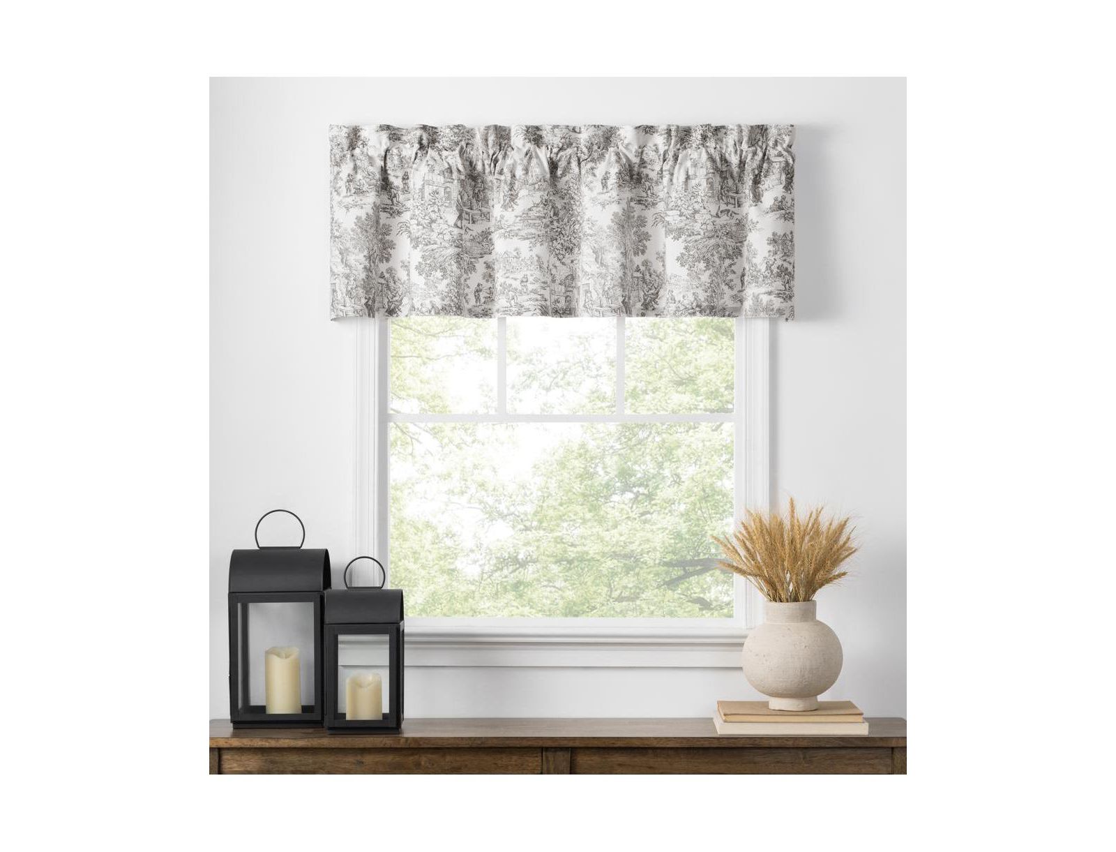 Ellis Curtain занавеска Victoria Park Toile, водонепроницаемая, блэкаут, серая, 70 x 12