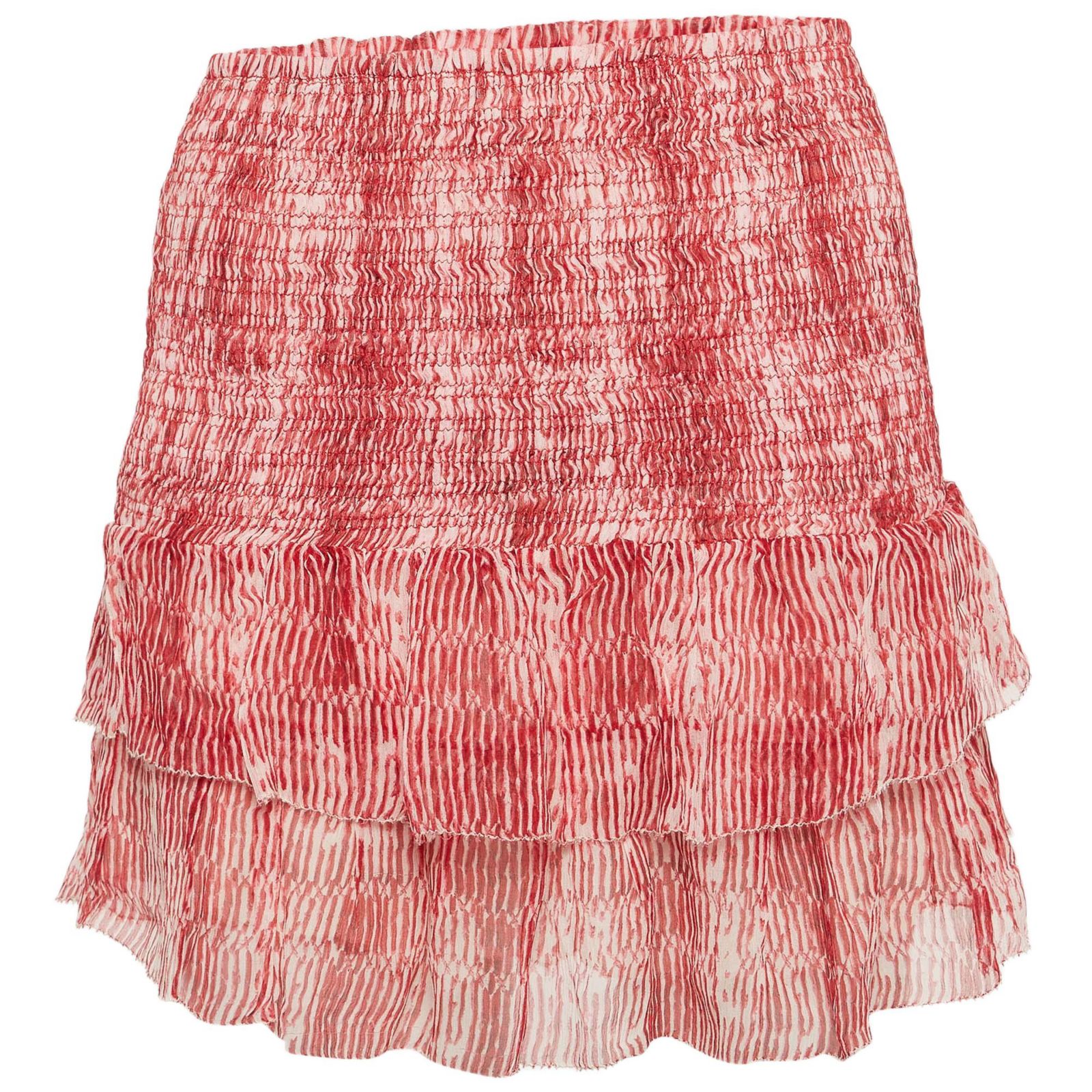 Pre-Owned Isabel Marant Women's Red Smocked Zelia Mini Skirt
