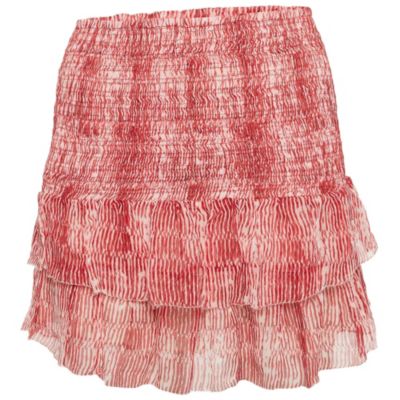 Pre-Owned Isabel Marant Women's Red Smocked Zelia Mini Skirt