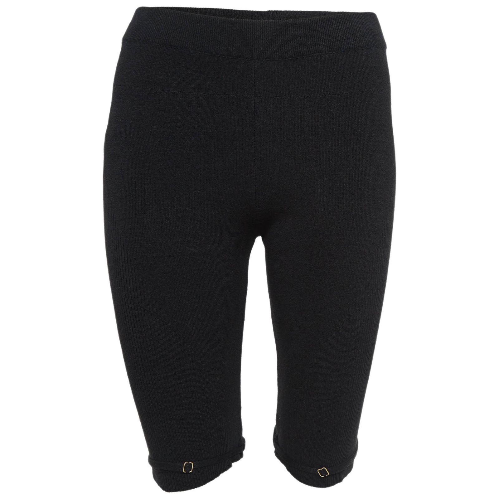 Pre-Owned Jacquemus Women's Black Rib Knit Sierra Biker Shorts