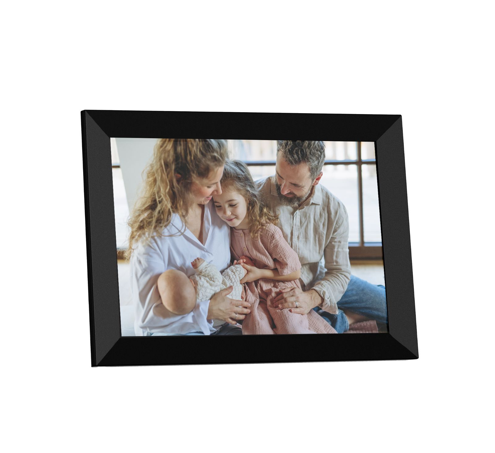 Цифровая фоторамка RadioShack 10.1" совместимая с Frameo Touchscreen и WiFi HD 1080P для семейных фото 32GB