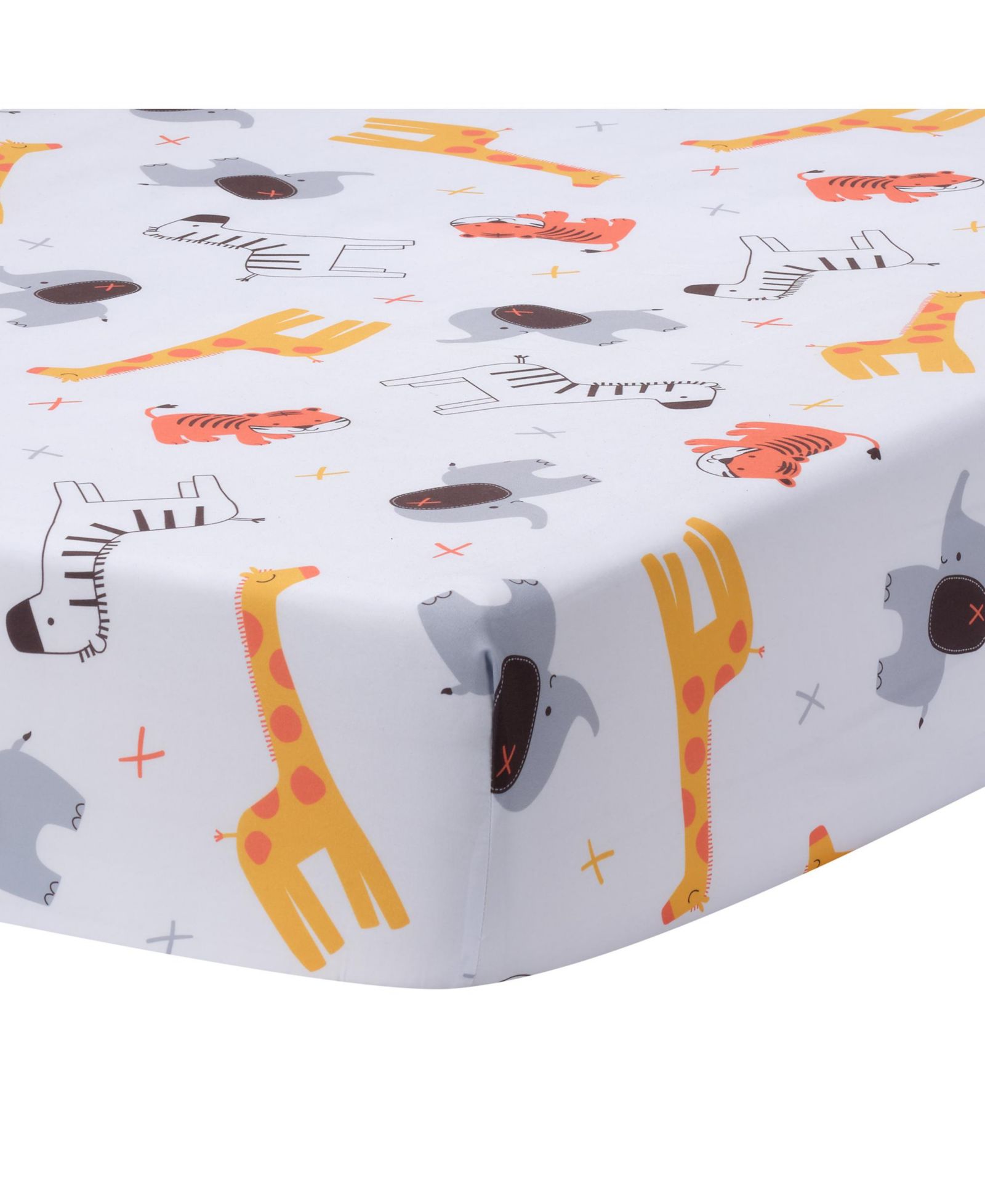 Bedtime Originals Baby Lollipop Jungle Microfiber Fitted Crib/Toddler Sheet