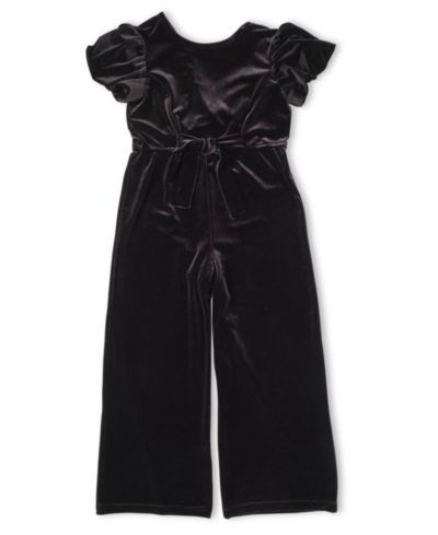 Florence Eiseman Big Girls Black Velvet Jumpsuit