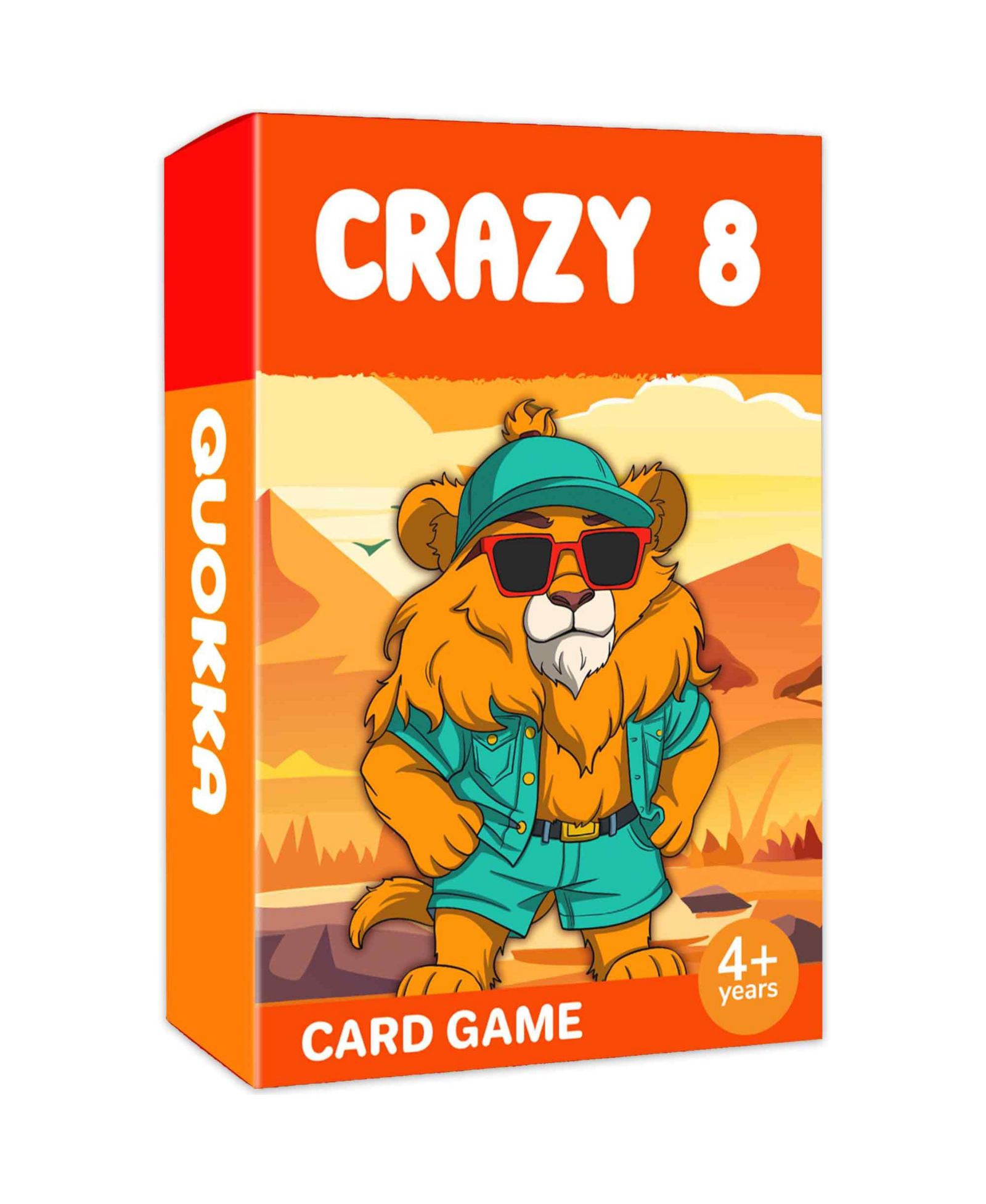 Quokka Crazy 8 Family Card Game, Ages 4+