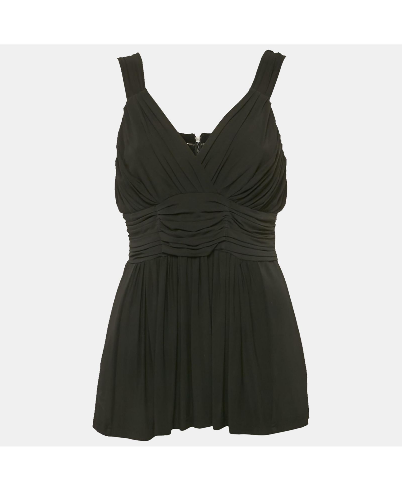 Pre-Owned Burberry Женский топ с V-образным вырезом из джерси Black