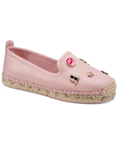 KARL LAGERFELD PARIS Women's Michaela Macaron Espadrille Flats
