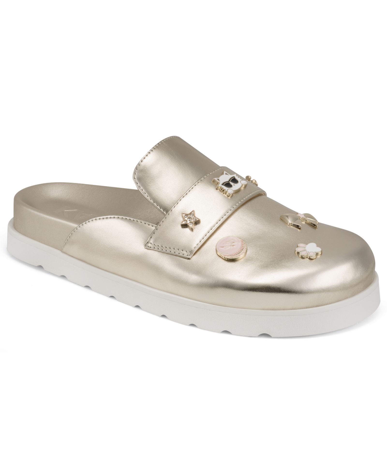 KARL LAGERFELD PARIS Women's Islay Macaron Flat Mules
