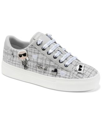KARL LAGERFELD PARIS Women's Cate Pins Lace-Up Sneakers