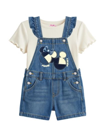 Disney Детский комплект: футболка с коротким рукавом и шорты Minnie Denim, 2-Piece Set