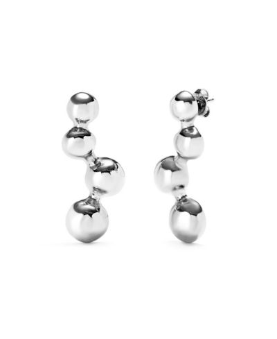 Серьги-подвески UNOde50 High-Shine Silver "Bubble"