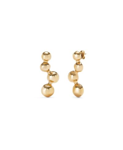 UNOde50 серьги-капли Bubble Gold High-Shine