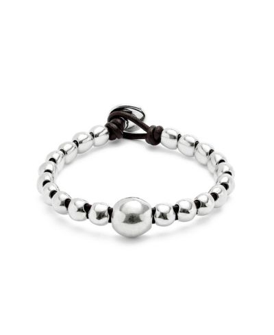 UNOde50 Classic Silver Bead Strand Bracelet