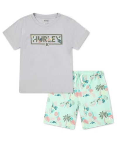 Hurley Детский комплект из футболки и шорт Parrot-Dise Swim 4-7