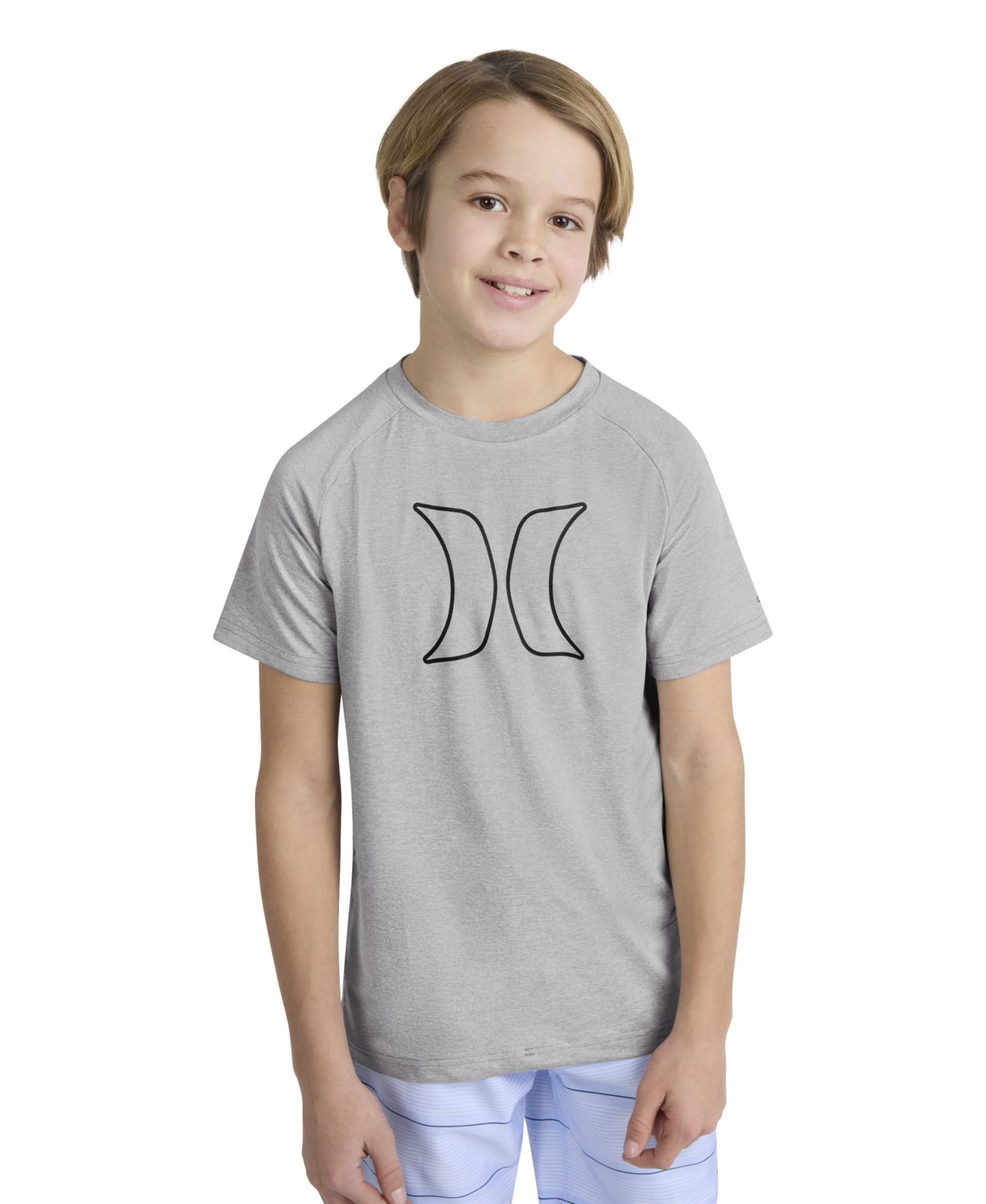 Мальчик Hurley Icon Logo плавательная футболка