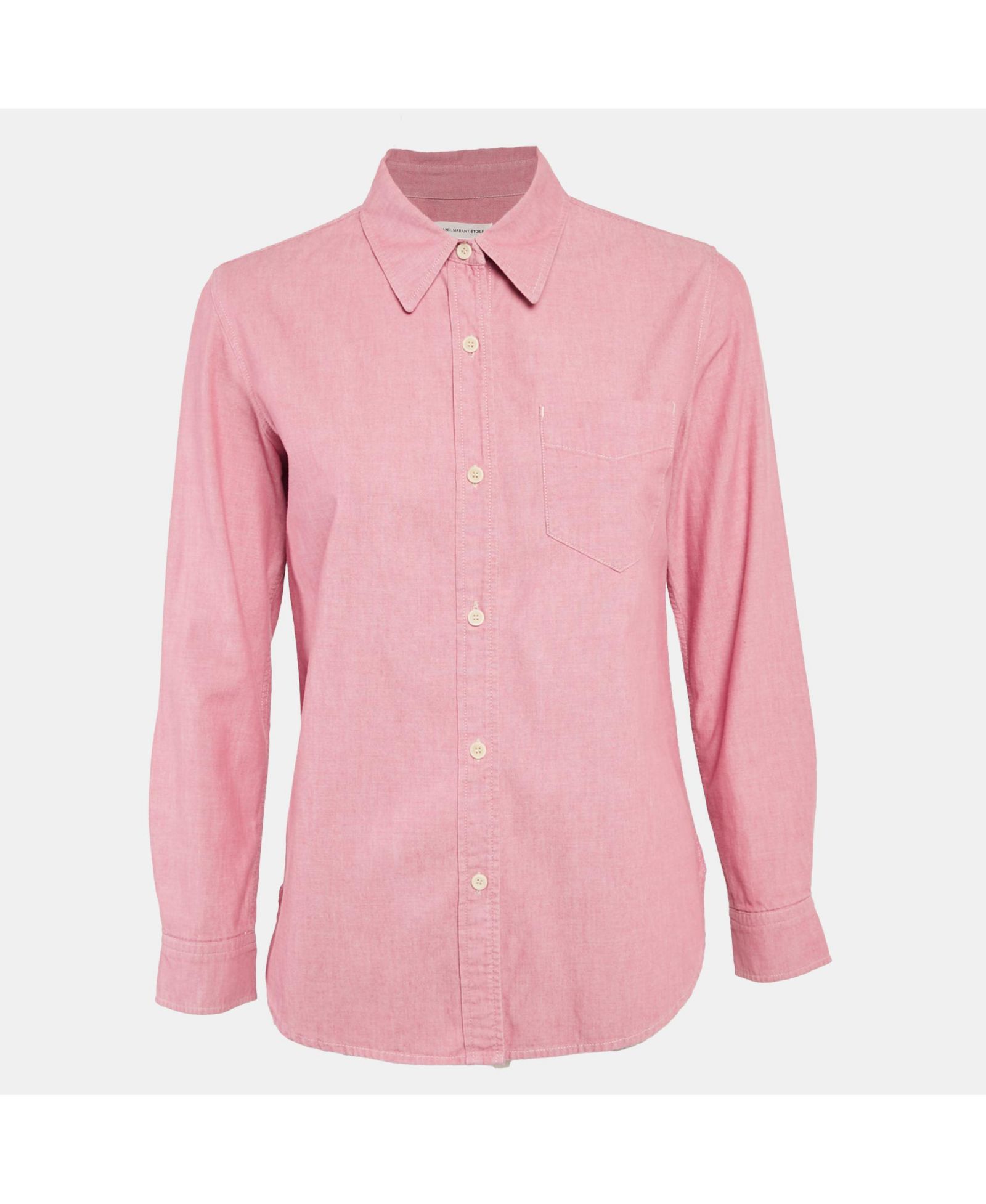 Женская рубашка Isabel Marant Etoile Pink Cotton Long Sleeve