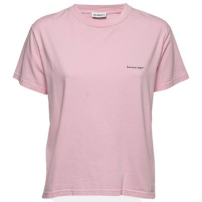 Pre-Owned Balenciaga Women's Pink Cotton Top