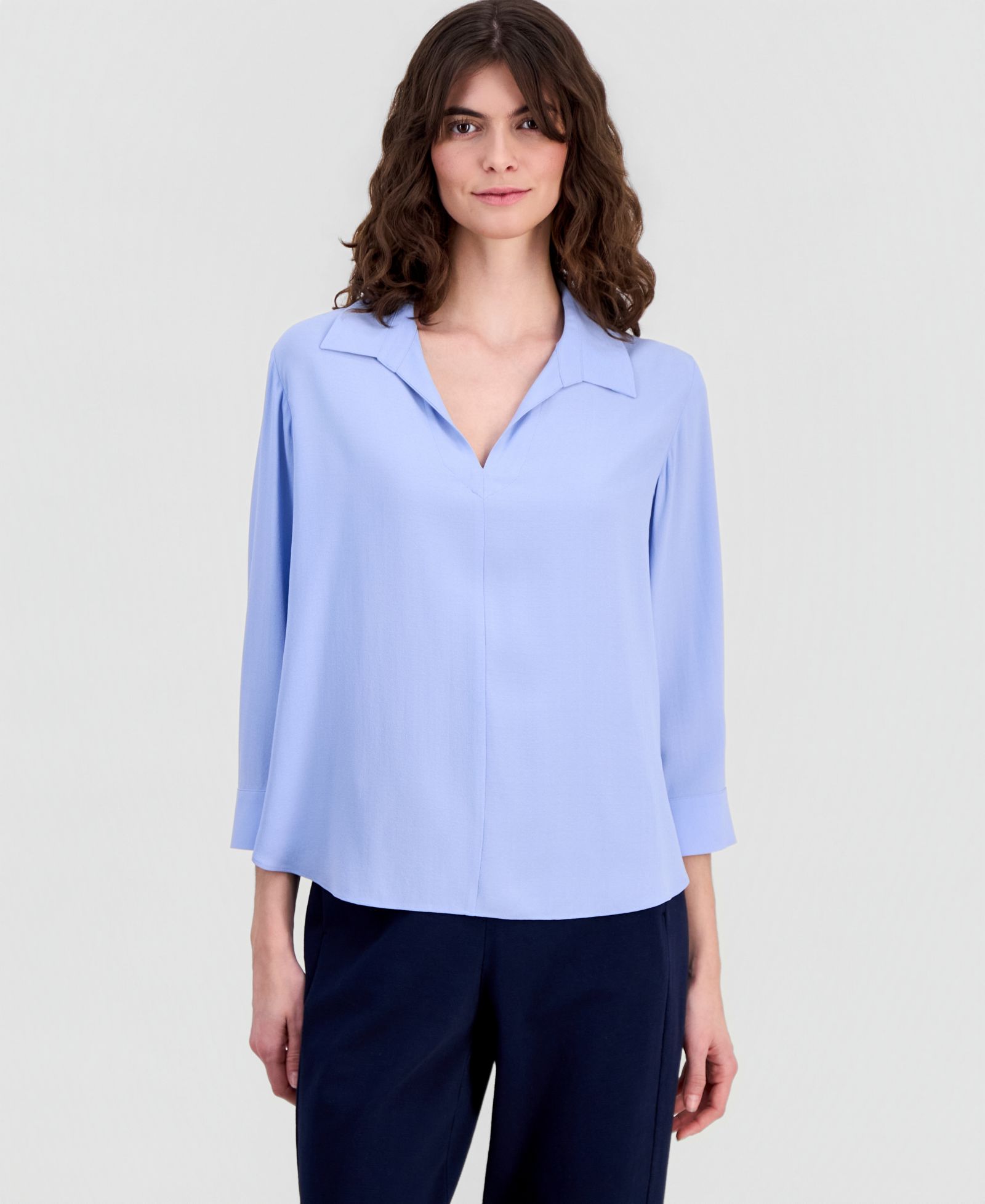 Eileen Fisher Women's Collared Silk Shirt