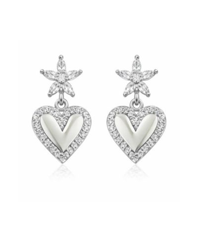 Серьги Dloria Bloom Heart Drop
