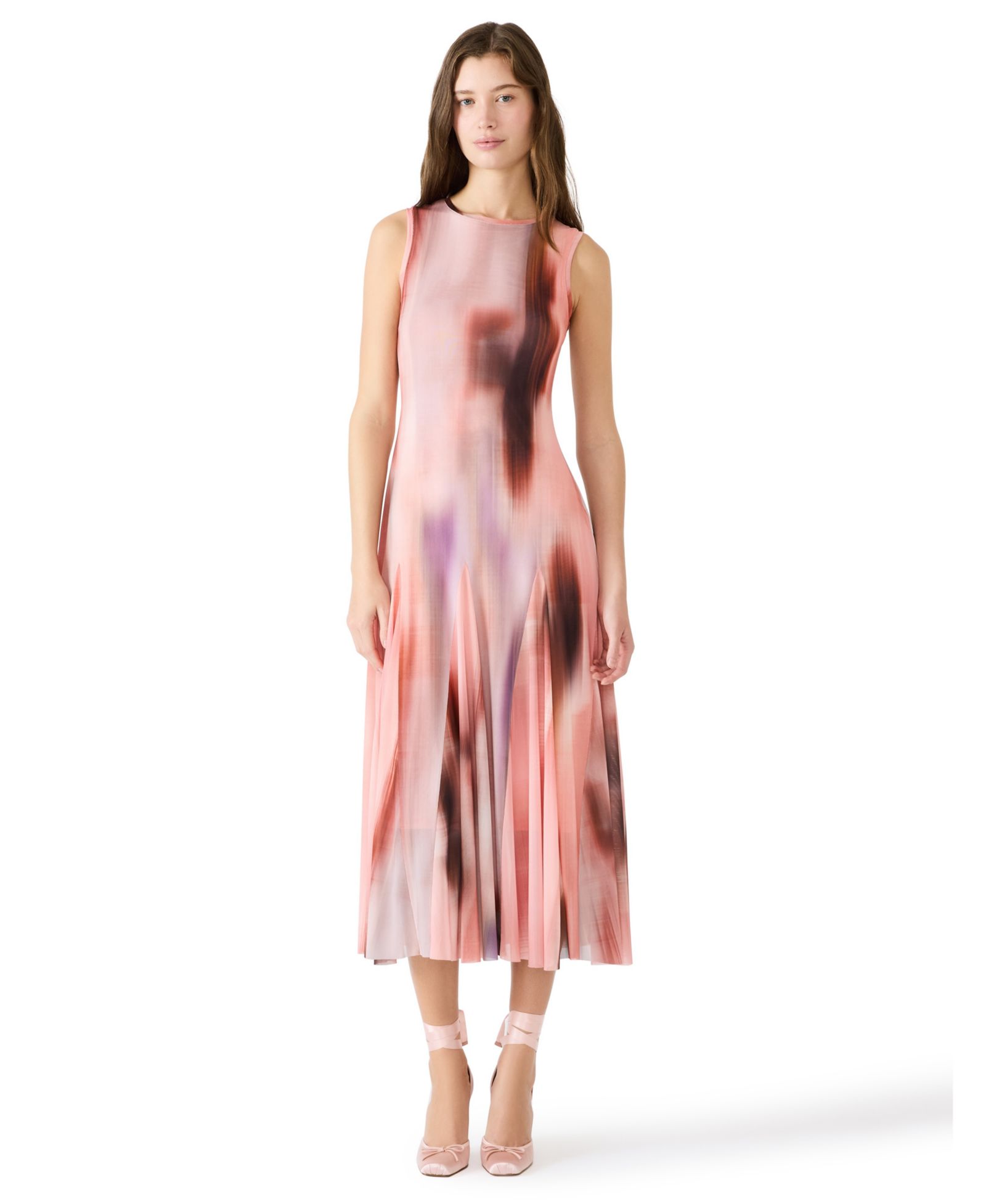 Steve Madden Crew Neck Marene Mesh Dress