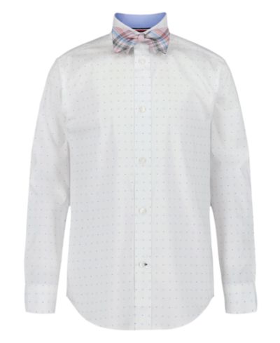 Tommy Hilfiger рубашка Geo Dot Long-Sleeve с бабочкой для мальчиков 8-20