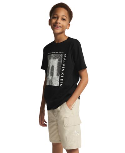 Calvin Klein Boys' 8-20 Tech Cargo Pull-On Shorts