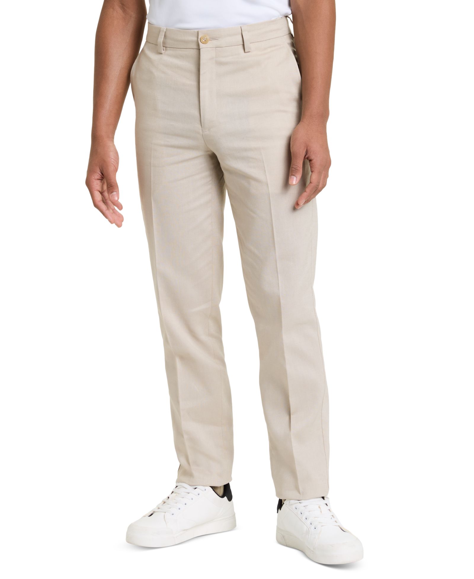 Michael Kors Boys' 8-20 Linen Khaki Button-Up Pants