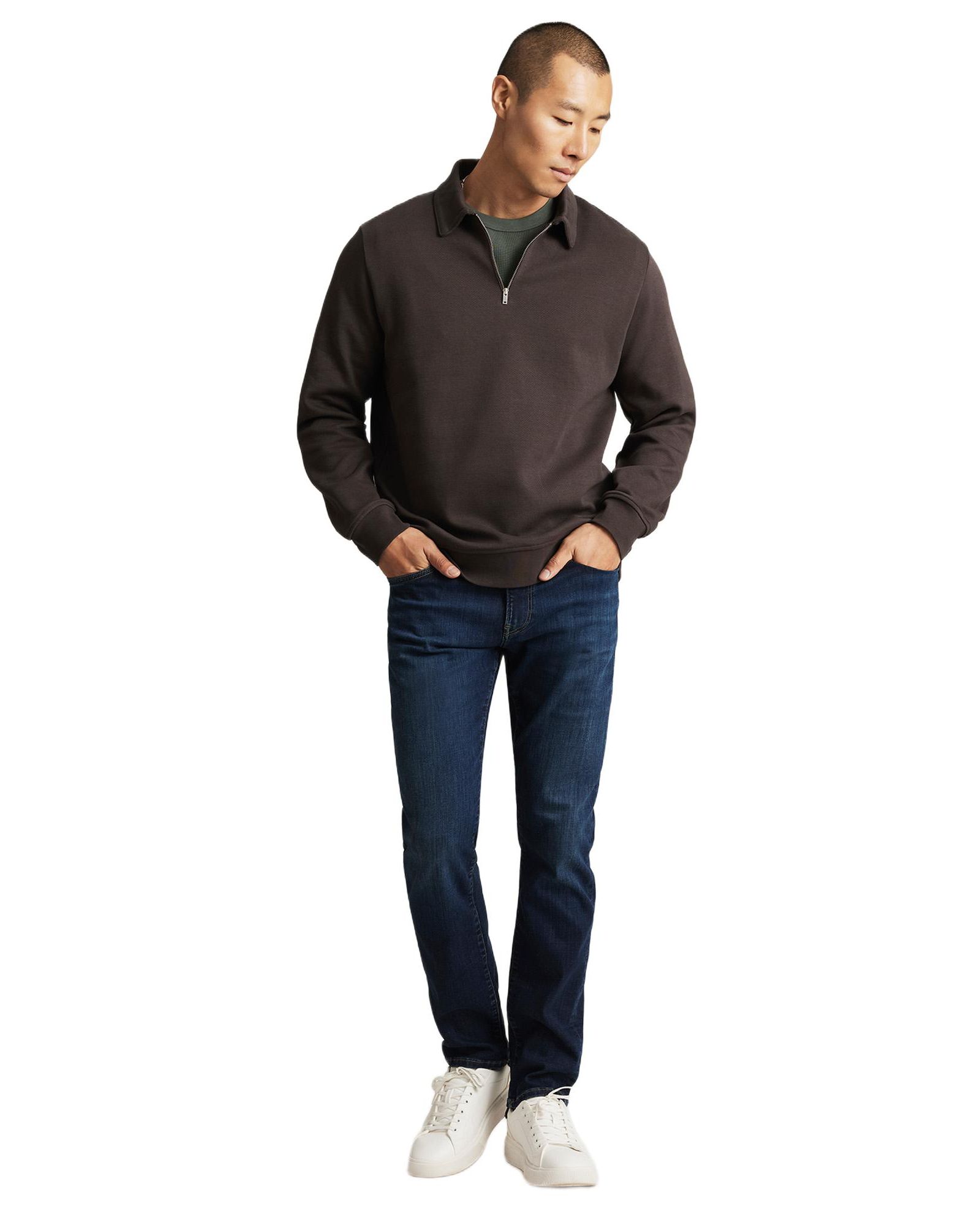 Mavi Jeans Men's Jake Slim Leg In Midnight Brushed Feather Denim