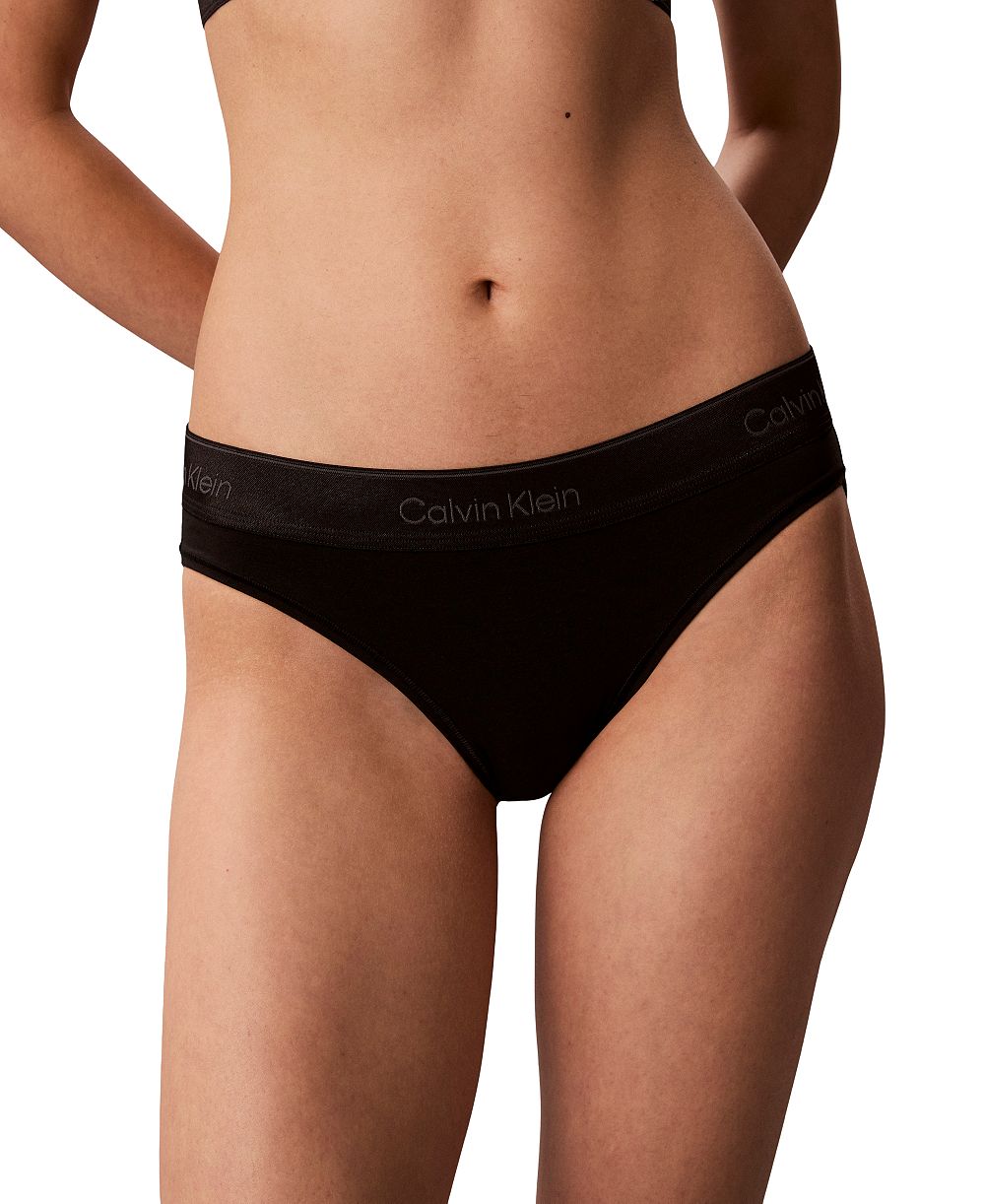 Женские трусики-бикини Calvin Klein Icon из хлопка и модала с металлическим логотипом, QF8827