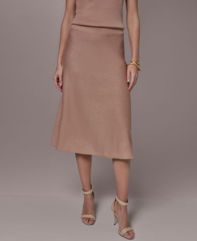 Donna Karan New York Women's Sequin Detail Midi Skirt