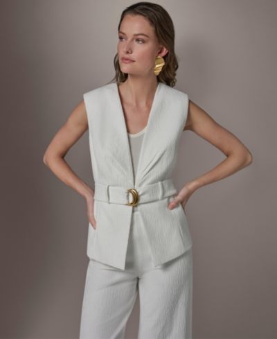 Donna Karan New York Женский жилет с поясом