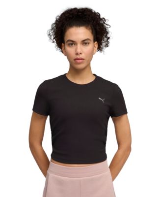 Puma Women's Tight-Fit Rib T-Shirt
