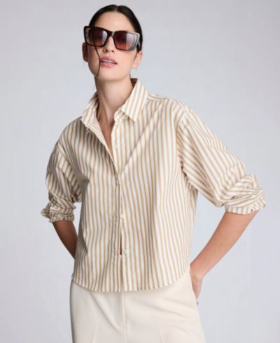 Женский укороченный рубашка Kenneth Cole Button-Front