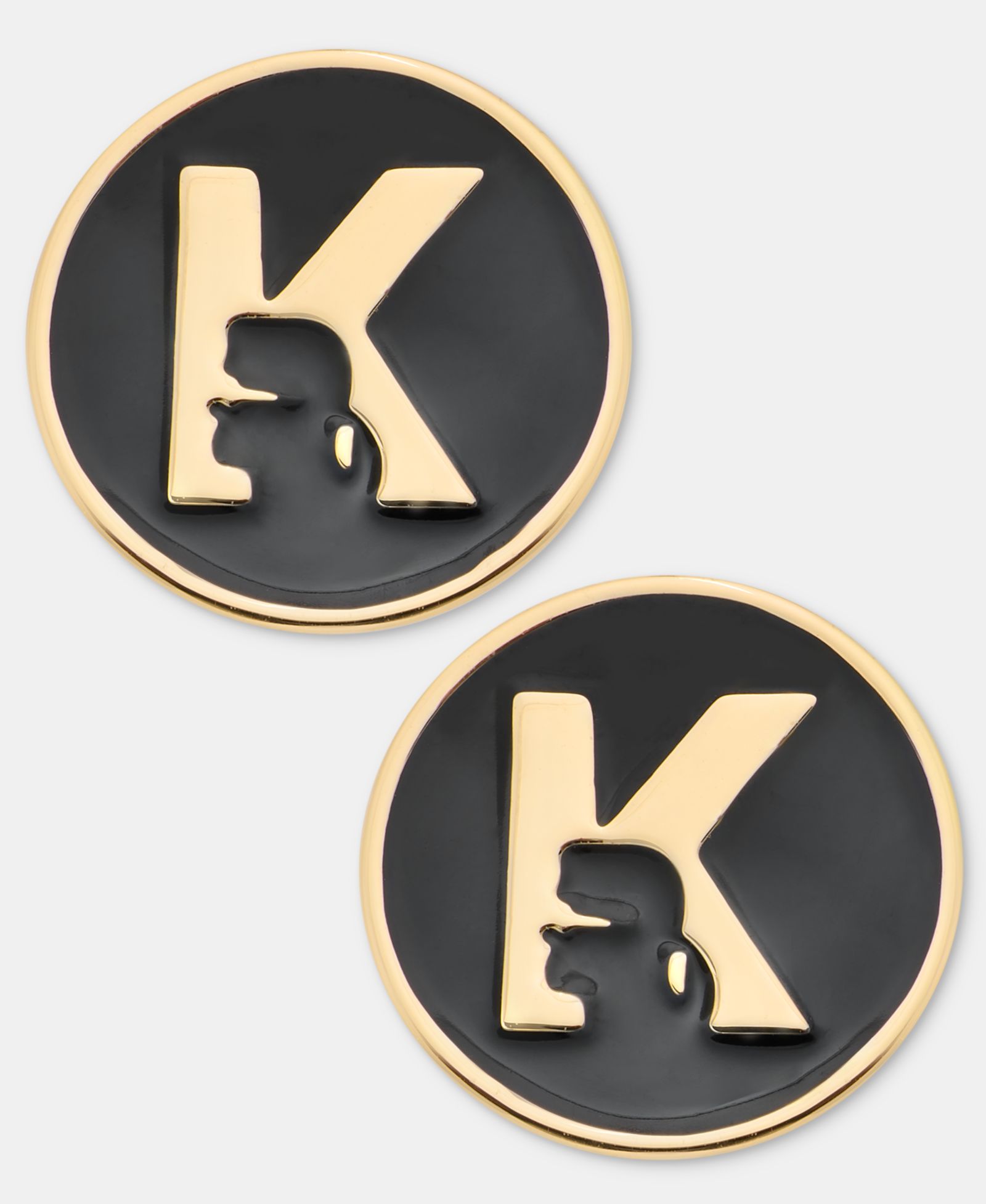 KARL LAGERFELD PARIS Серьги-гвоздики с логотипом