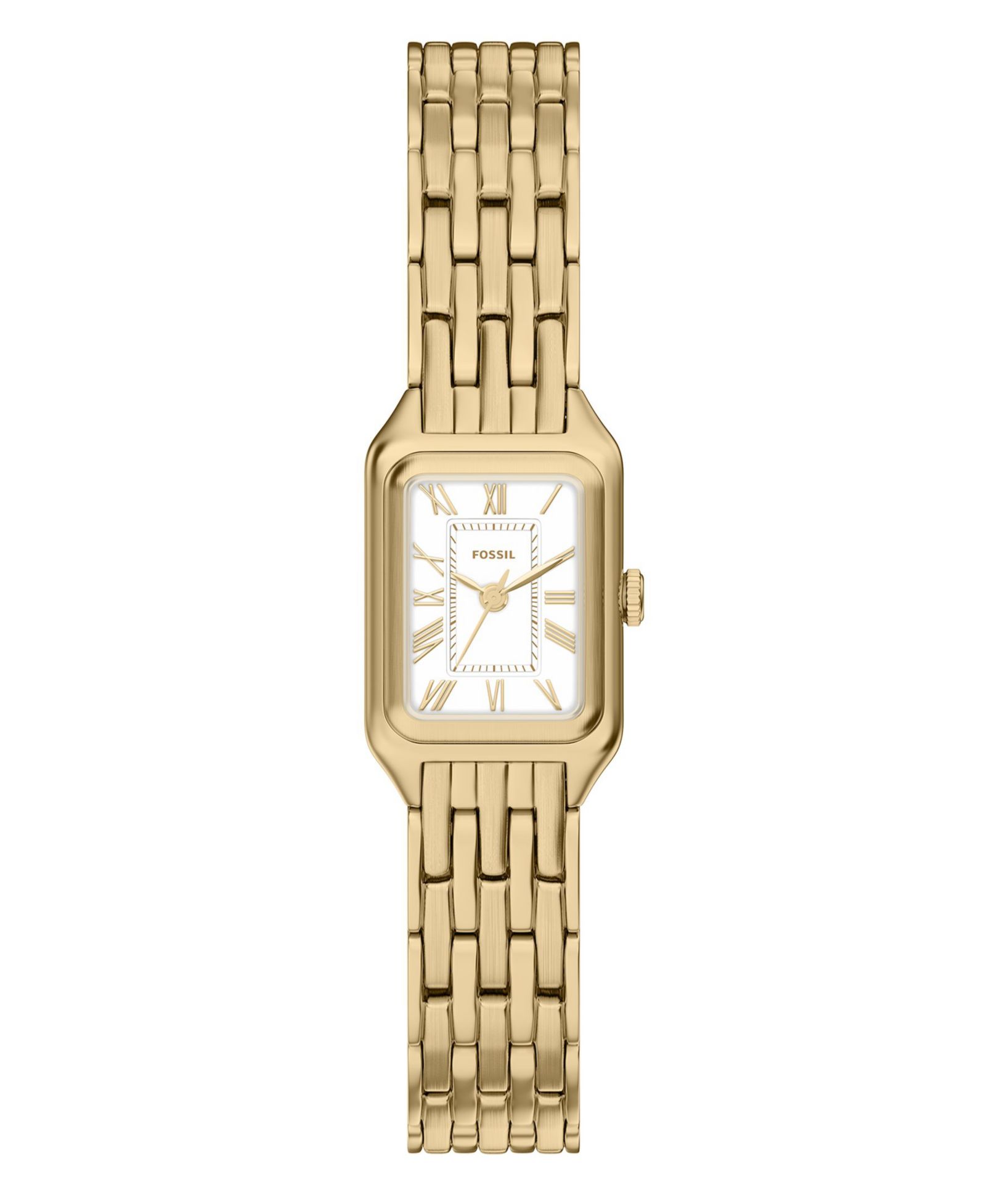 Fossil Women's Raquel Three-Hand Gold-Tone Stainless Steel Watch, 18mm