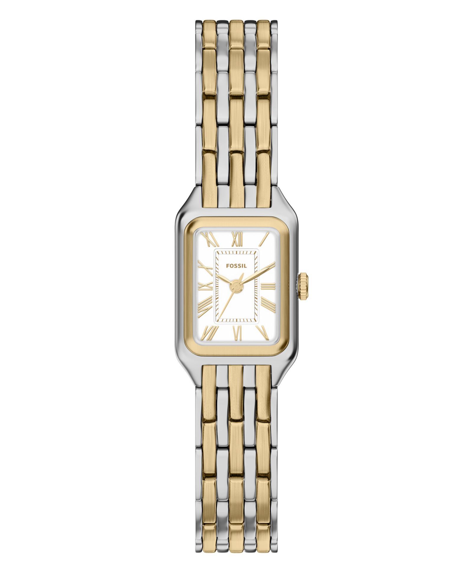 Fossil Women's Raquel Three-Hand Two-Tone Stainless Steel Watch, 18mm