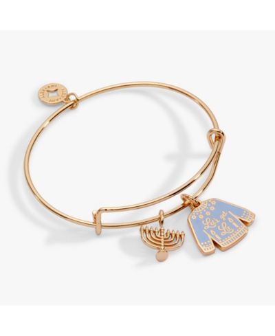 Alex and Ani браслет-бэнгл Hanukkah 'Let's get Lit"