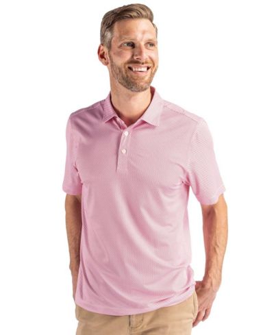 Футболка поло Cutter & Buck Men's Pike Eco Symmetry Print Stretch Recycled