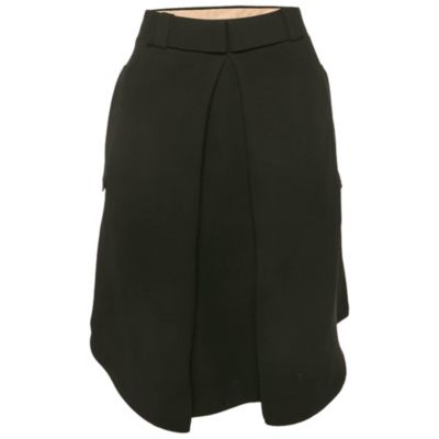 Pre-Owned Chloe Women's Pre-Owned Chloandeacute Black Silk Pleated Short Skirt