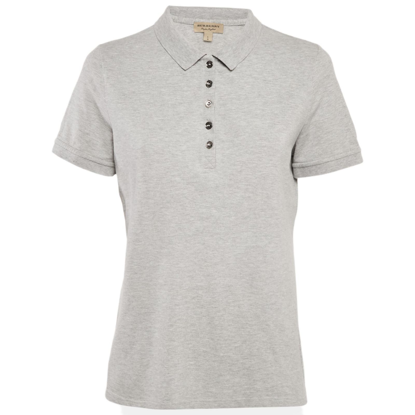Pre-Owned Burberry Women's Cotton Pique Polo T-Shirt