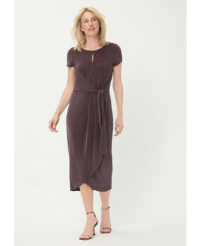 Женское платье с имитацией драпировки Olsen Sparkle Faux Wrap
